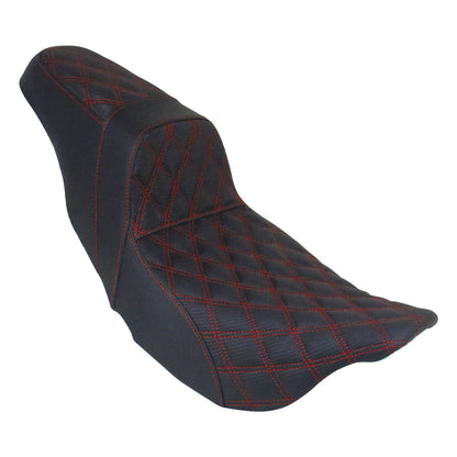 Driver Passenger Two Up Seat Gel Seats Red For Harley Touring 2009-2023 | HCmotorku