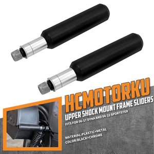 Motorcycle 6" Frame Slider Upper Shock Mount Fit Harley Dyna 2006-2017 Sportster | HCmotorku