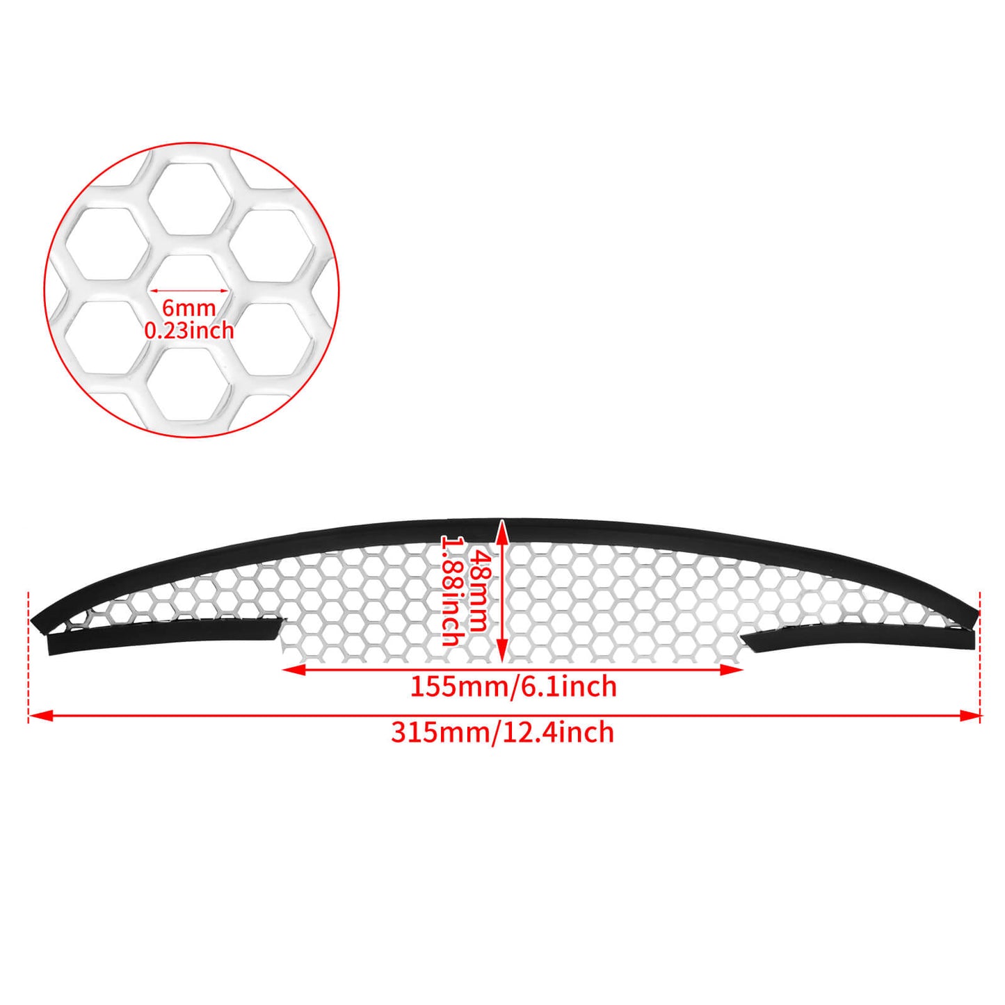 Mesh Fairing Top Vent Grill Chrome Fit For Harley Road Glide FLTRU FLTRX 2015-2023 | HCmotorku