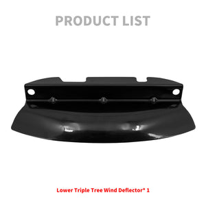 Lower Triple Tree Wind Deflector Black Fit For Harley Touring Street Glide 2014-2023 | HCmotorku