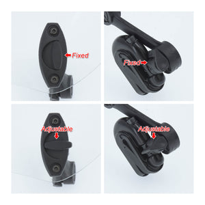 Motorcycle Adjustable Clip-On Windshield Extension Spoiler Windscreen Deflector | HCmotorku