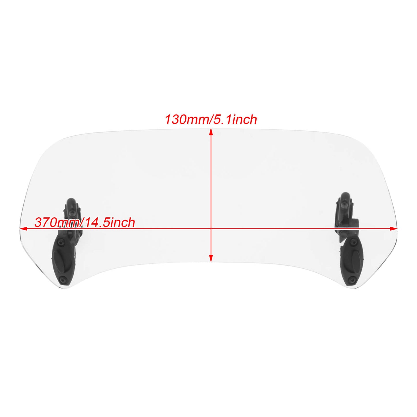 Motorcycle Adjustable Clip-On Windshield Extension Spoiler Windscreen Deflector | HCmotorku