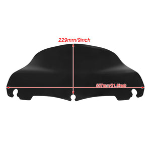 Motorcycle 9" Wave Windshield for Harley Touring 2014-2025 | HCmotorku