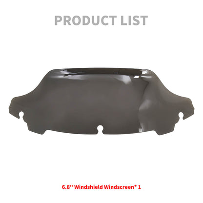 6.8" Windshield Windscreen Plastic Smoke Fit For Harley Electra Tri Glide 2014-UP | HCmotorku