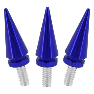 3x Impaler Spike Blue Wind Screen Windshield Bolt For Electra Street Glide 1996-2013 | HCmotorku