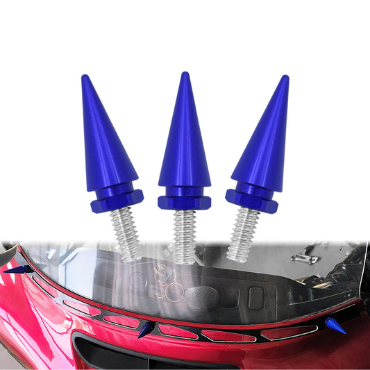 3x Impaler Spike Blue Wind Screen Windshield Bolt For Electra Street Glide 1996-2013 | HCmotorku