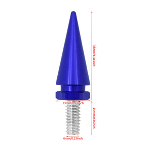 3x Impaler Spike Blue Wind Screen Windshield Bolt For Electra Street Glide 1996-2013 | HCmotorku