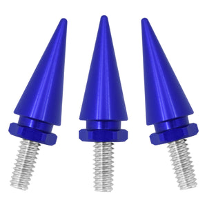 3x Impaler Spike Blue Wind Screen Windshield Bolt For Electra Street Glide 1996-2013 | HCmotorku