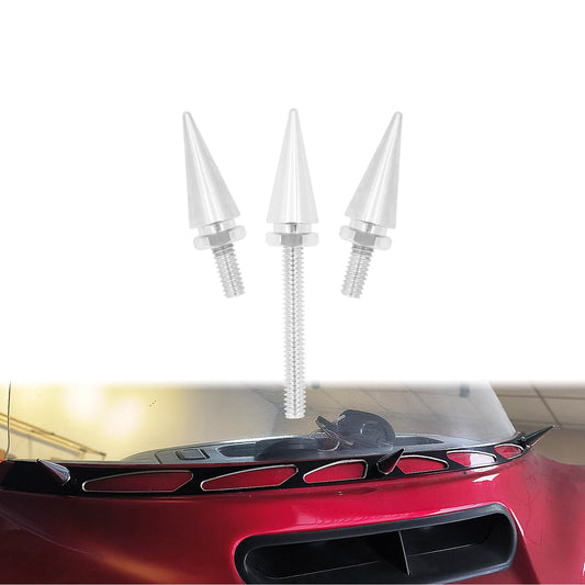 3x Impaler Spike Wind Screen Windshield Bolt Chrome For Electra Street Glid 2014-2023 | HCmotorku