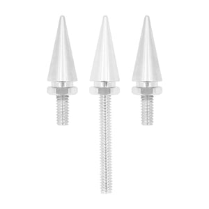 3x Impaler Spike Wind Screen Windshield Bolt Chrome For Electra Street Glid 2014-2023 | HCmotorku