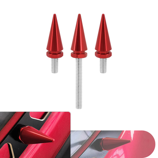 3* Spike Metal Fairing Windshield Bolts Red Fit For Harley 2014-UP Touring Tri Glide | HCmotorku