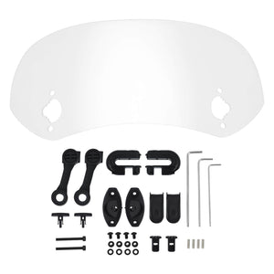 Clear Adjustable Clip-On Windshield Extension Spoiler Windscreen Deflector | HCmotorku
