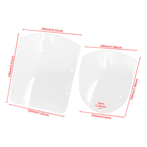 Clear Windshield Quarter Fairing ABS Kit For Harley Sportster 883 1200 Dyna | HCmotorku