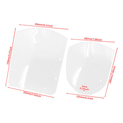 Clear Windshield Quarter Fairing ABS Kit For Harley Sportster 883 1200 Dyna | HCmotorku