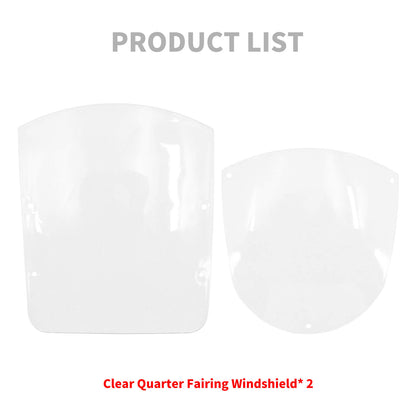 Clear Windshield Quarter Fairing ABS Kit For Harley Sportster 883 1200 Dyna | HCmotorku