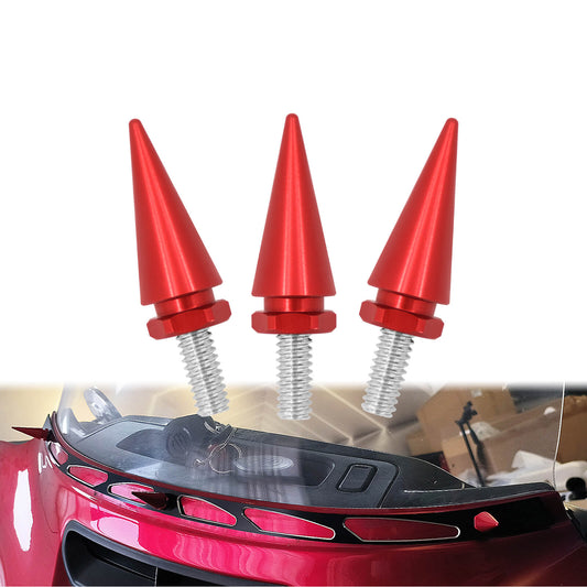 Motorcycle Windshield Spike Windscreen Screws Red For Harley Touring 1996-2013 | HCmotorku