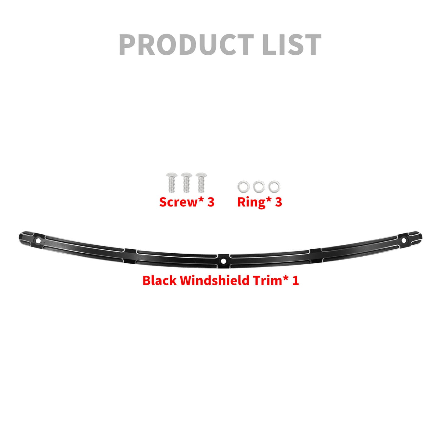 Fairing Windscreen Windshield Trim Chrome Fit For Harley Touring Glide 1996-2013 | HCmotorku