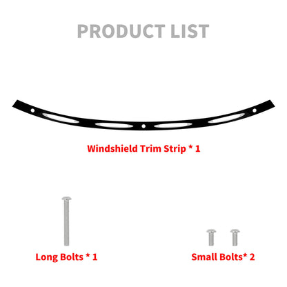 CNC Front Windscreen Windshield Trim Strip Fit For Harley Street Glide 2014-2023 | HCmotorku
