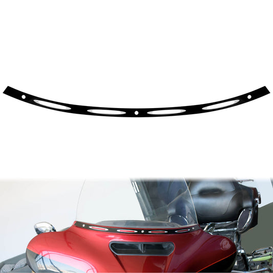 CNC Front Windscreen Windshield Trim Strip Fit For Harley Street Glide 2014-2023 | HCmotorku