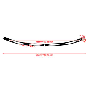 CNC Front Windscreen Windshield Trim Strip Fit For Harley Street Glide 2014-2023 | HCmotorku