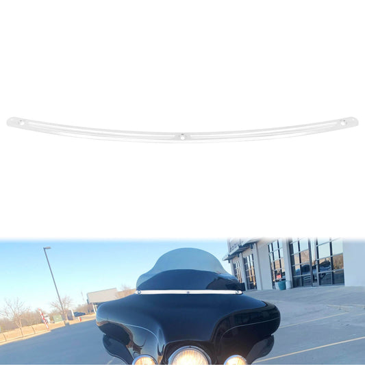 Windshield Trim Batwing Fairing Windscreen Chrome Fit For Touring FLHT 1993-2013 | HCmotorku