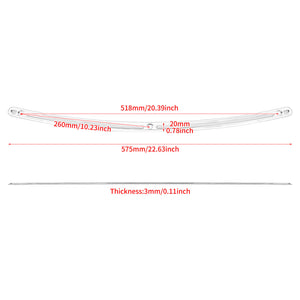 Windshield Trim Batwing Fairing Windscreen Chrome Fit For Touring FLHT 1993-2013 | HCmotorku