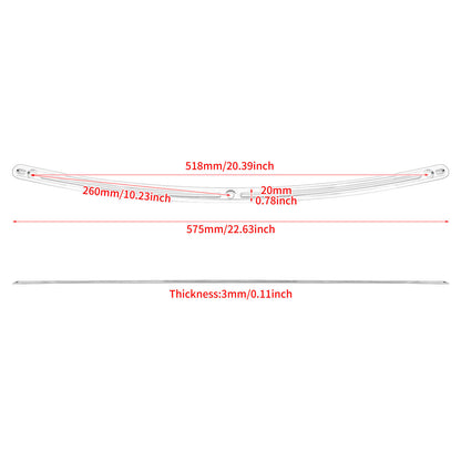 Windshield Trim Batwing Fairing Windscreen Chrome Fit For Touring FLHT 1993-2013 | HCmotorku