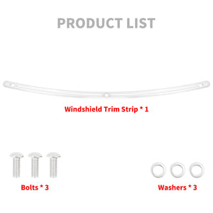 Windshield Trim Batwing Fairing Windscreen Chrome Fit For Touring FLHT 1993-2013 | HCmotorku