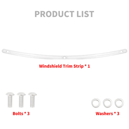 Windshield Trim Batwing Fairing Windscreen Chrome Fit For Touring FLHT 1993-2013 | HCmotorku