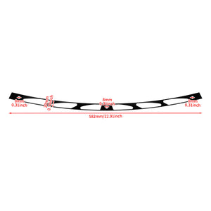 6 Slots Batwing Fairing Windshield Trim Black For Harley Electra Glide 1996-2013 | HCmotorku