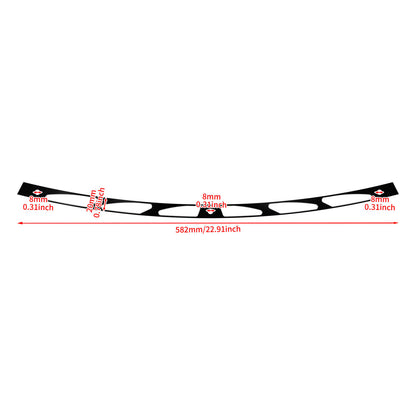 6 Slots Batwing Fairing Windshield Trim Black For Harley Electra Glide 1996-2013 | HCmotorku