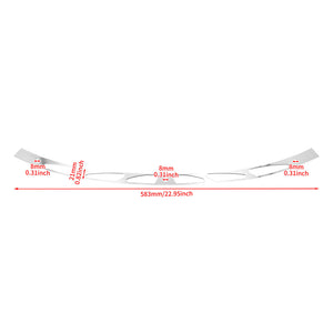 Slots Fairing Windshield Trim Chrome Fit For Harley Touring Tri Electra Glide 2014 | HCmotorku