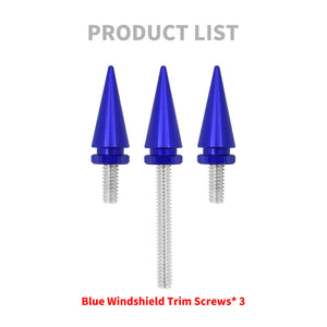 Fairing Windshield Windscreen Trim Bolt Screws Blue Fit For Harley FLH 2014-2023 | HCmotorku