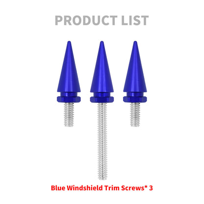 Fairing Windshield Windscreen Trim Bolt Screws Blue Fit For Harley FLH 2014-2023 | HCmotorku