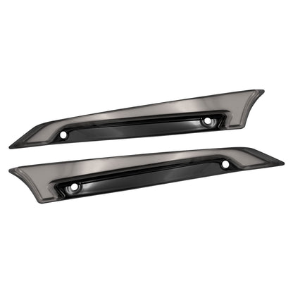 Windshield Fairing Trim W/ Smoke LED Lights Black Fit For Harley Road Glide 2015-UP | HCmotorku