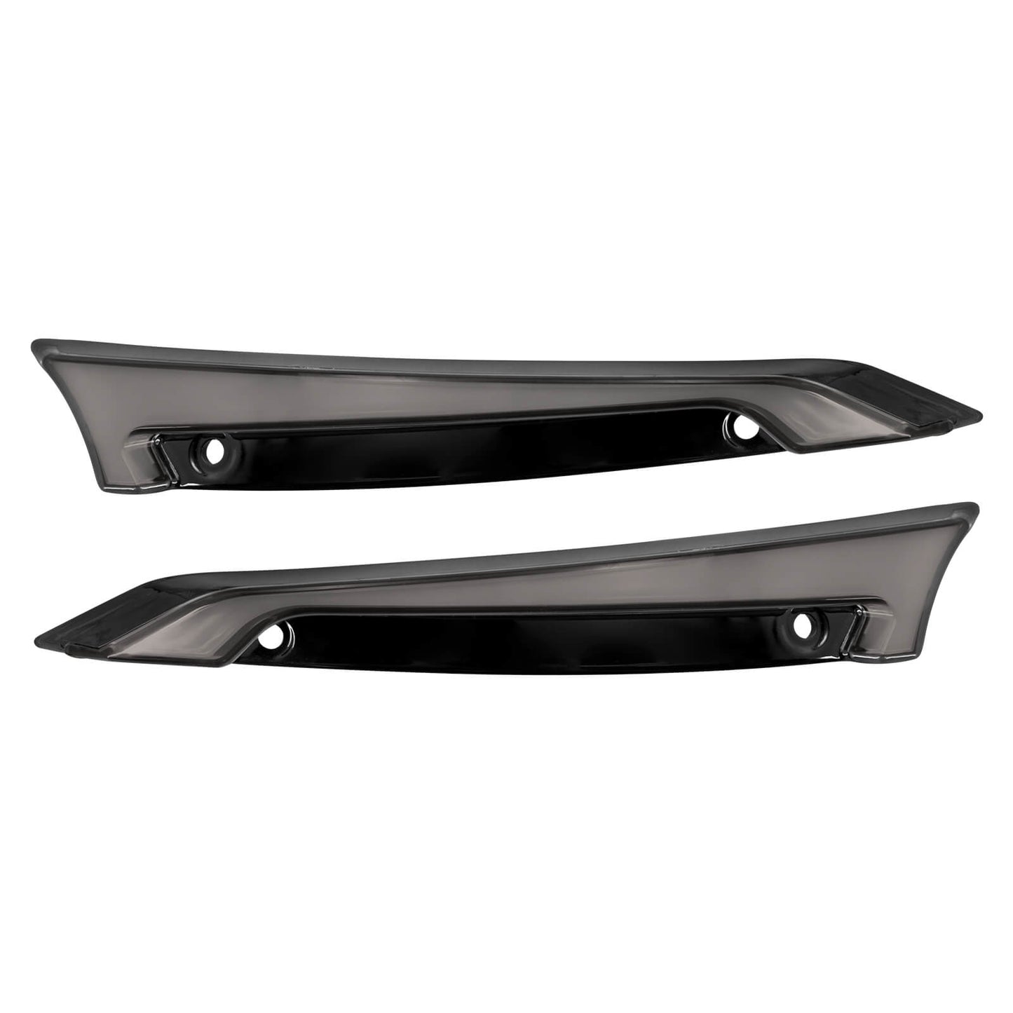 Windshield Fairing Trim W/ Smoke LED Lights Black Fit For Harley Road Glide 2015-UP | HCmotorku