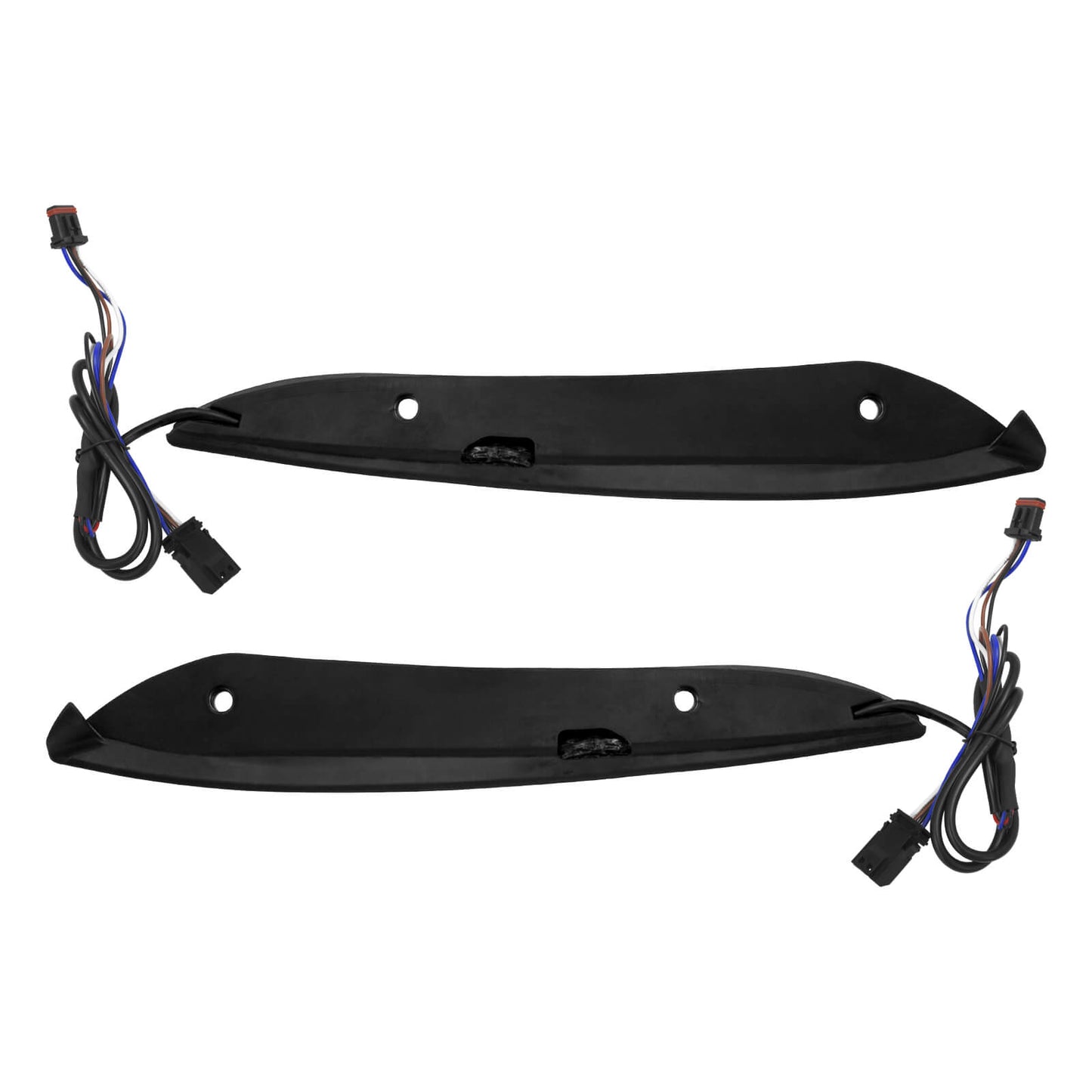 Windshield Trim Aluminum Turn Signals LED Light Chrome For Harley Road Glide 2015-UP | HCmotorku