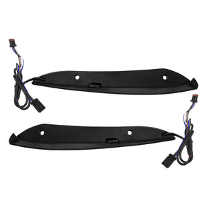 Windshield Trim Aluminum Turn Signals LED Light Chrome For Harley Road Glide 2015-UP | HCmotorku