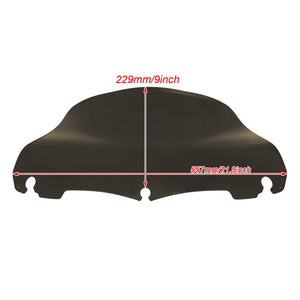 9" Wave Windshield Windscreen Smoke For Harley Electra Street Glide 2014-2025 | HCmotorku