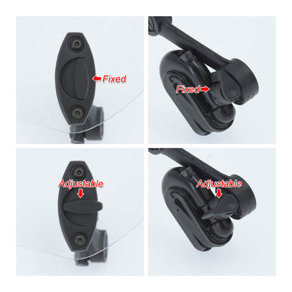 Motorcycle Clip-On Windshield Windscreen Extension Spoiler Wind Deflector Smoke | HCmotorku