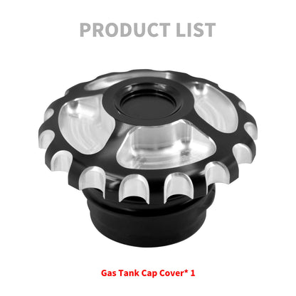 Cut Fuel Gas Cap Vented Tank Cover Chrome Fit For Harley Dyna Touring Softail | HCmotorku