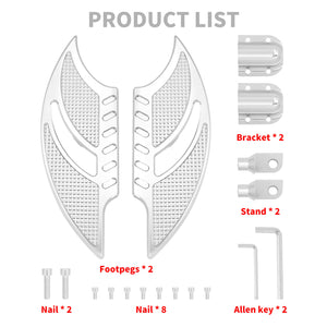 Rider Floorboards Rear Footpeg Footboards Shift Lever Pegs Pedal Fit For Harley | HCmotorku