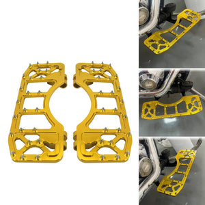 Passenger Floorboards Foot Pegs Gold For Harley Softail Touring 1986-2025 | HCmotorku
