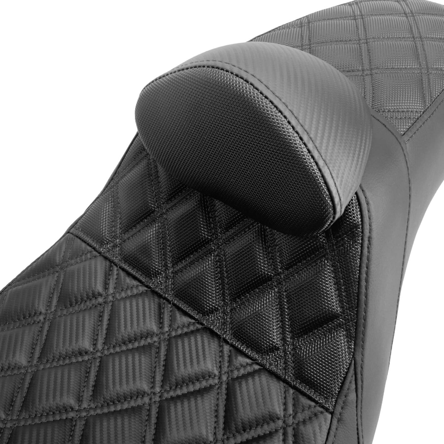 Two-Up Seat Rider Passenger Black Line Fit For Harley Dyna 2006-2017 | HCmotorku