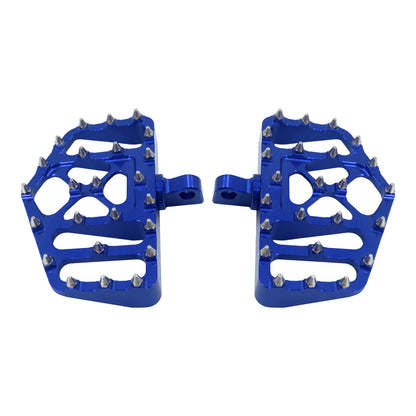 MX Style Foot Pegs Floorboard Blue For Harley Touring Dyna Softail Sportster | HCmotorku