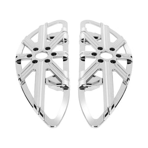 CNC Stretched Harley Rider Footboards Fit Touring Softail | HCmotorku