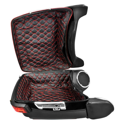 King Tour Pack Liner Trunk Carpet w/ Red Thread Fit For Hayley Touring 2014-2023 | HCmotorku