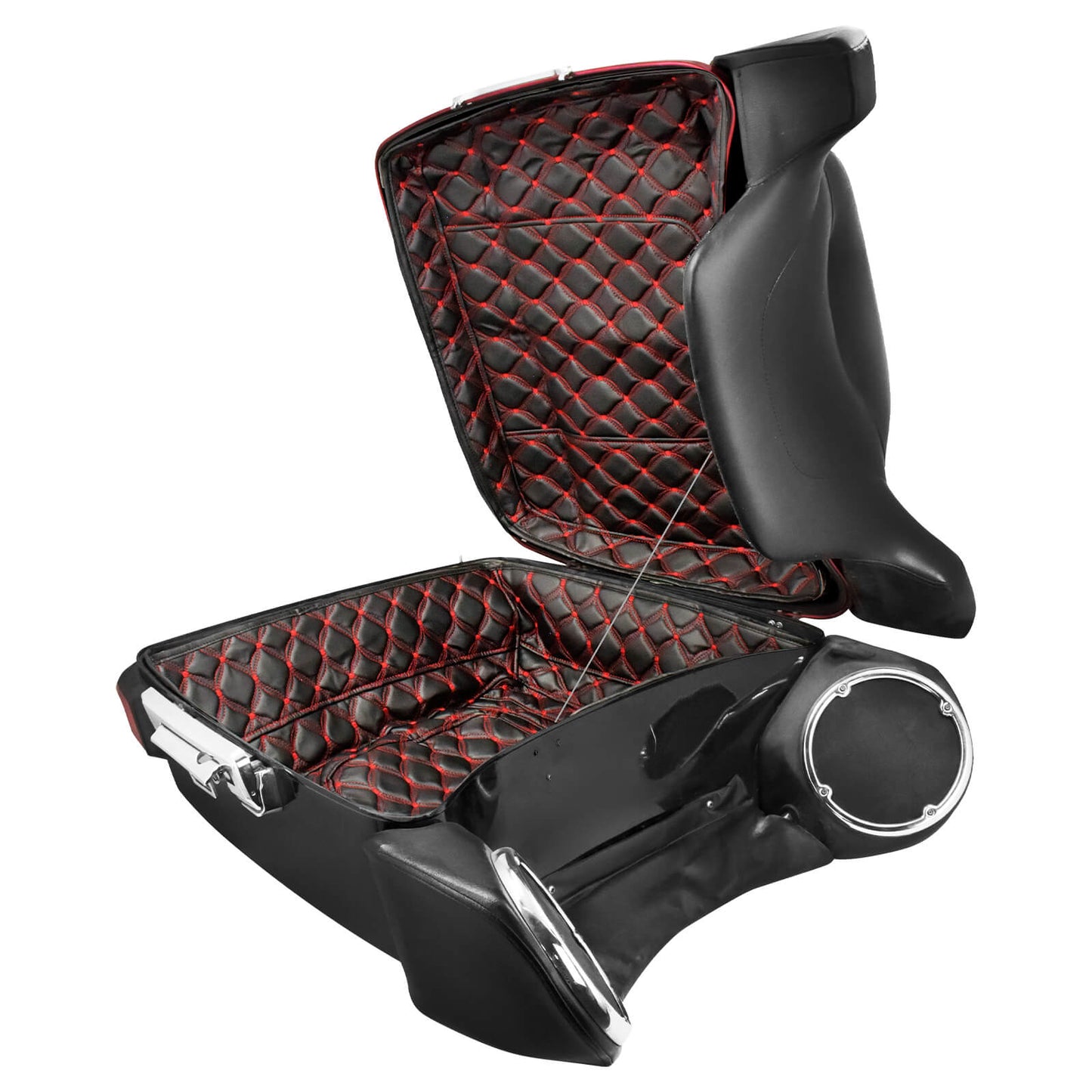 King Tour Pack Liner Trunk Carpet w/ Red Thread Fit For Hayley Touring 2014-2023 | HCmotorku