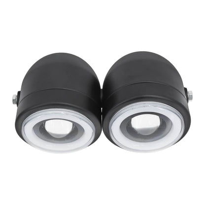 3.5" Dual LED Headlamps with Halo Angel Eye | HCmotorku