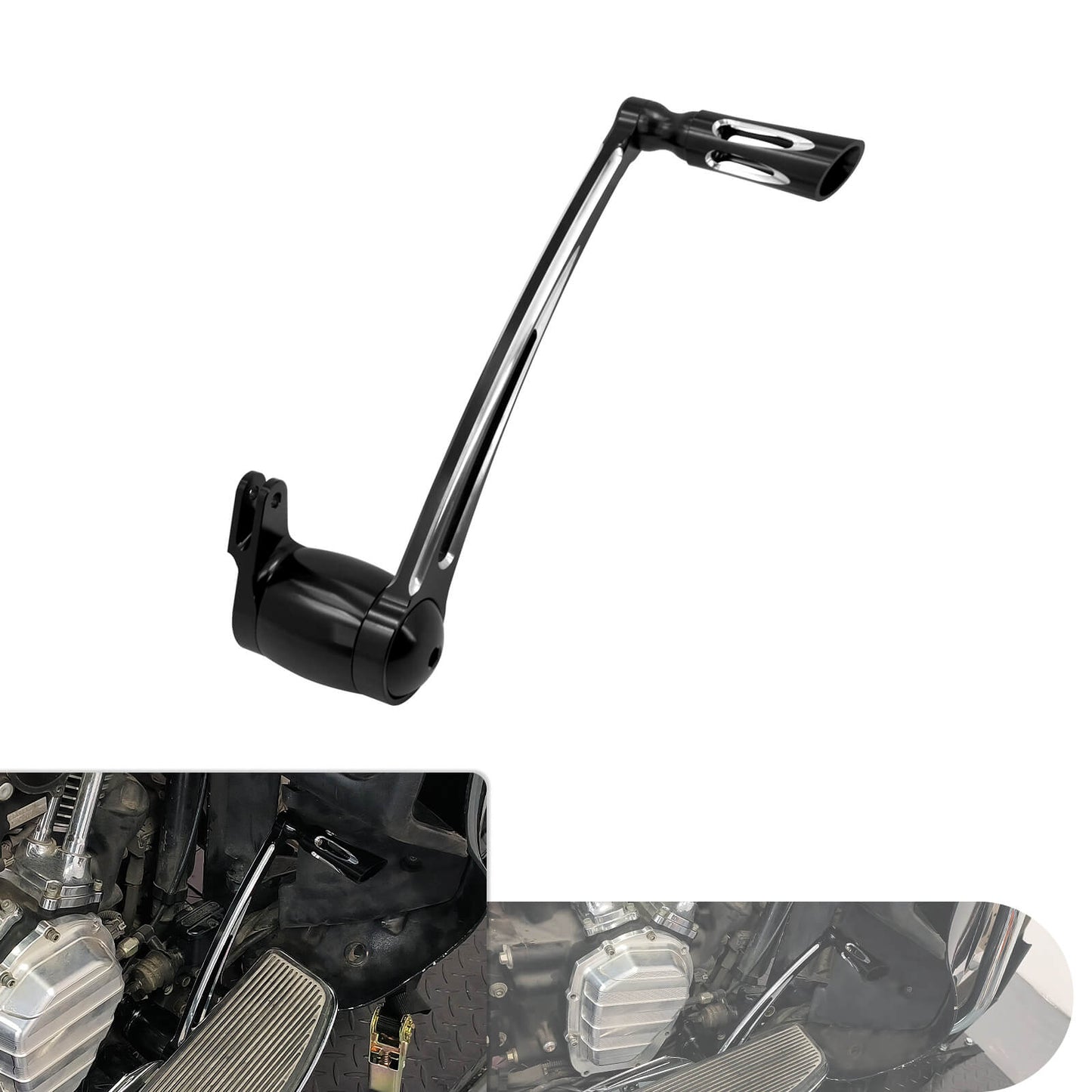 Brake Arm Lever w/ Peg Pedal Black Fits For Harley Electra Road Glide 2014-2023 | HCmotorku